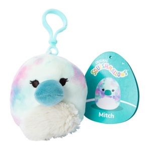 NWT 3.5” Mitch the Platypus Squishmallow Clip